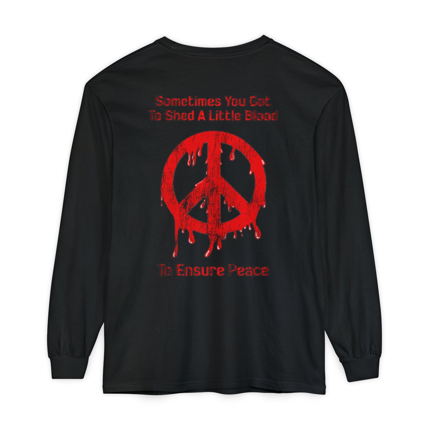 N/A Long Sleeve Tee — Bloody Peace Symbol