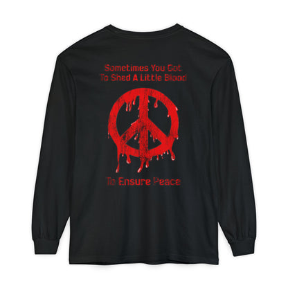 N/A Long Sleeve Tee — Bloody Peace Symbol