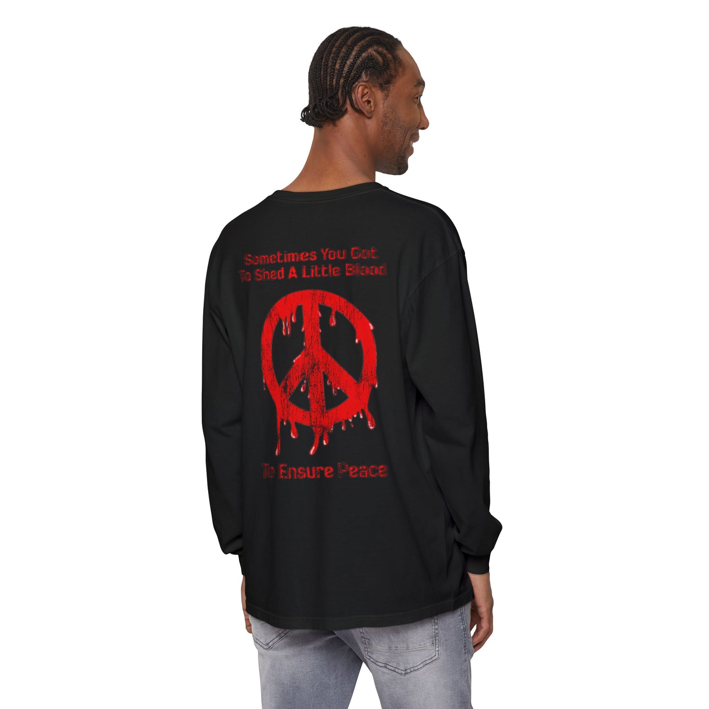 N/A Long Sleeve Tee — Bloody Peace Symbol