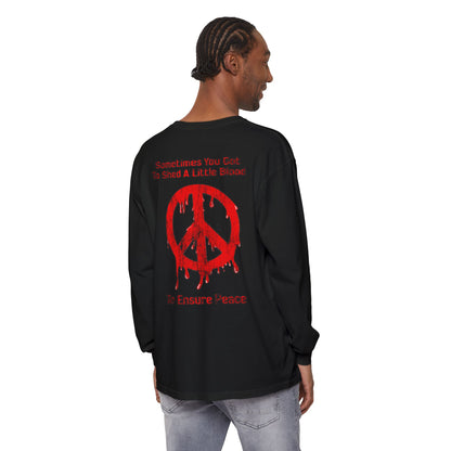 N/A Long Sleeve Tee — Bloody Peace Symbol